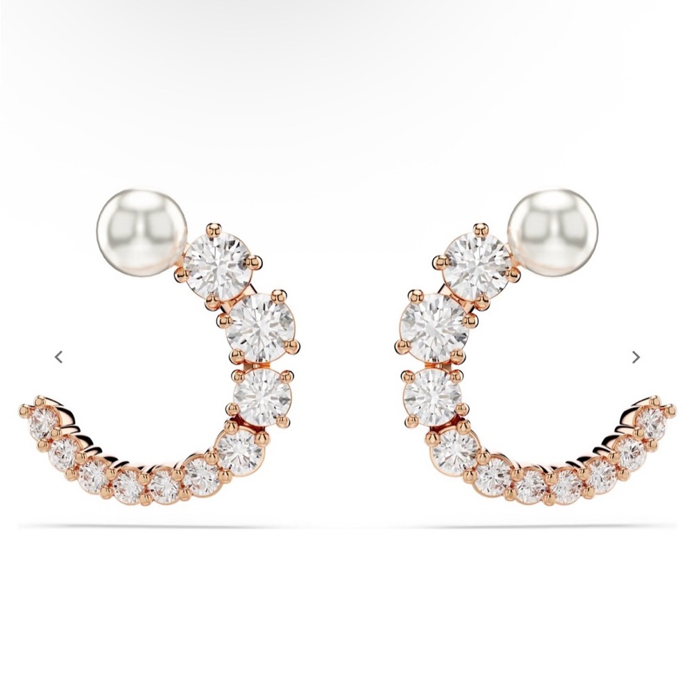 Swarovski Rose Gold Earrings